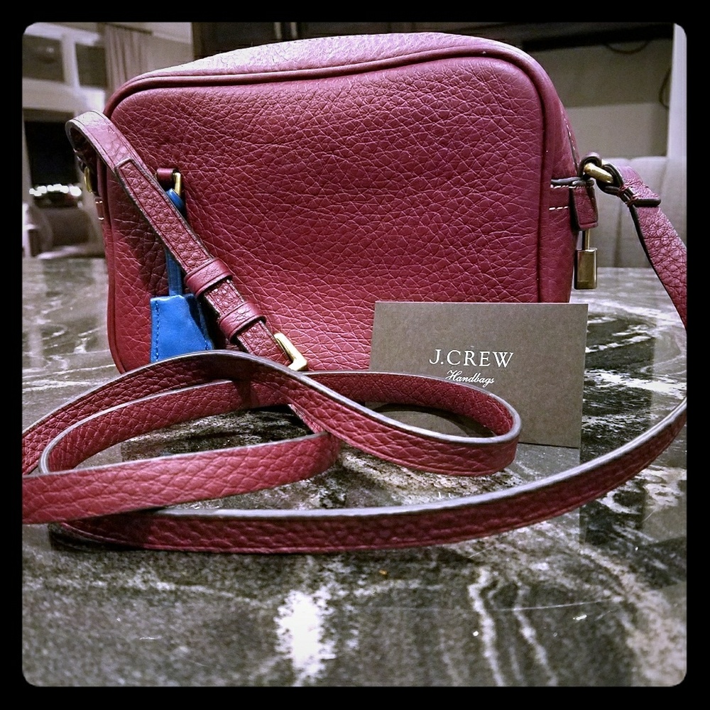 J Crew Signet Bag Italian Leather NWT